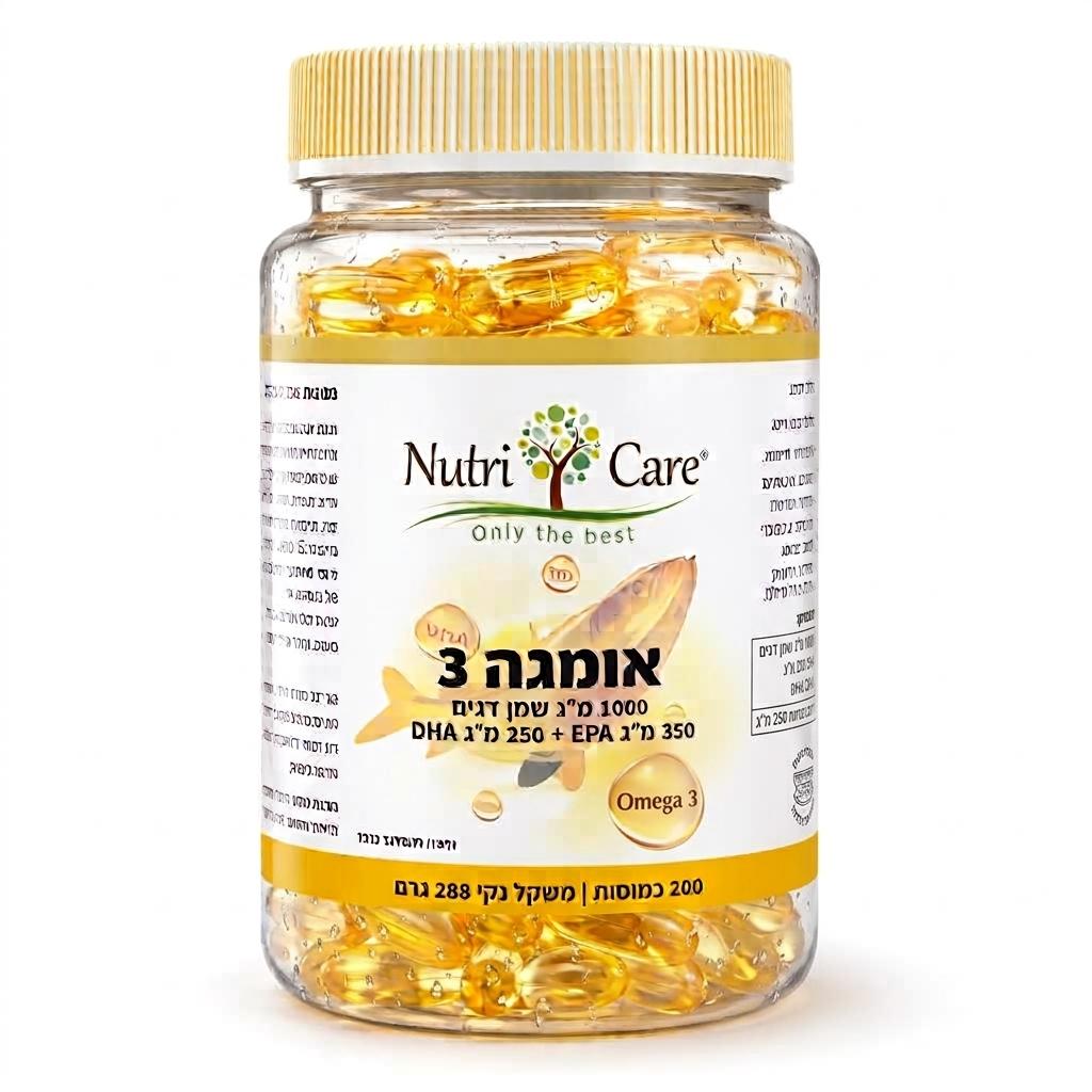 אומגה 3 משמן דגים טרי (200 כמוסות)