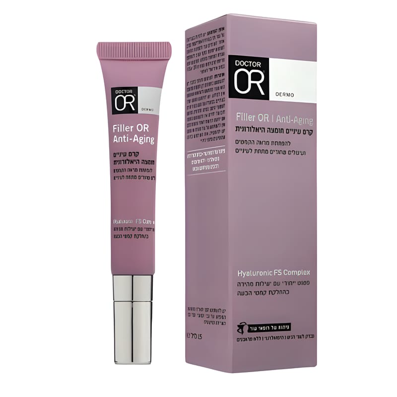 ד"ר עור Dr. Or קרם עיניים חומצה היאלורונית Filler OR ד"ר עור Dr. Or קרם עיניים חומצה היאלורונית Filler OR