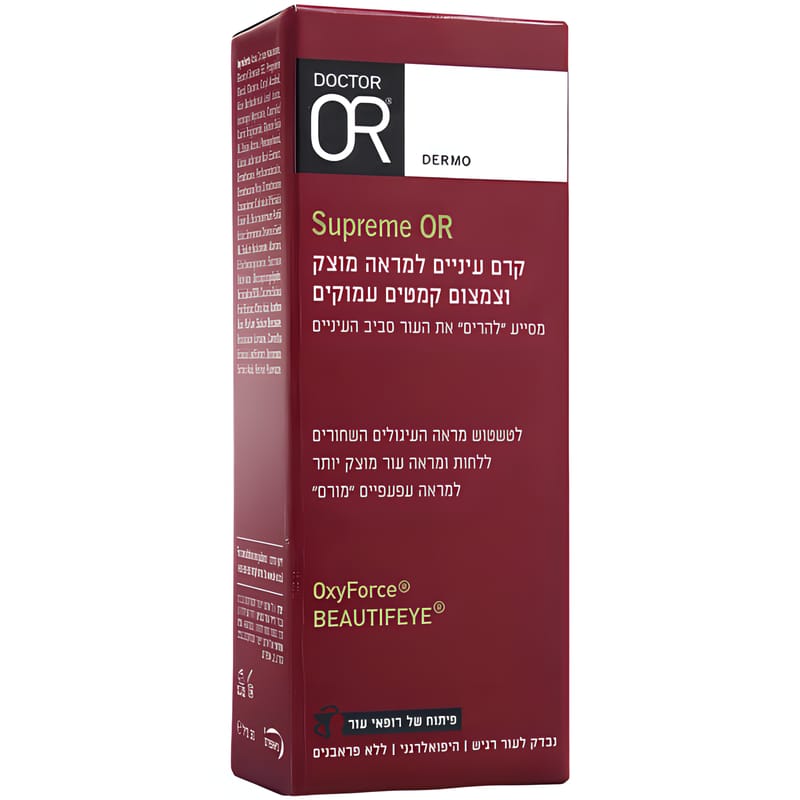 ד"ר עור Dr. Or קרם עיניים למראה מוצק וצמצום קמטים עמוקים