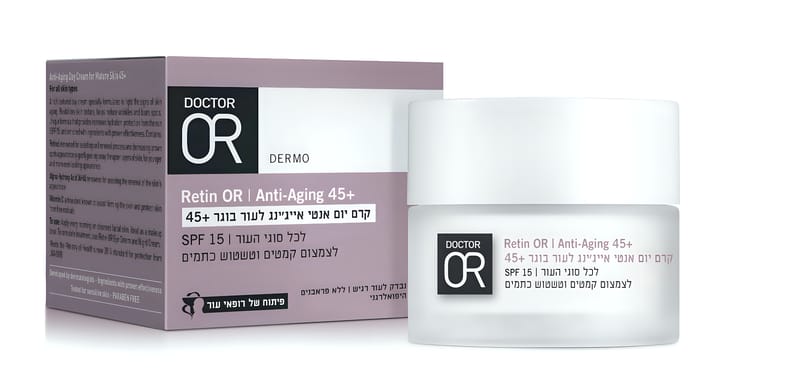 ד"ר עור Dr. Or קרם יום אנטי אייג'ינג לעור בוגר +45 SPF15 מסדרת RETIN-OR - Retin OR ד"ר עור Dr. Or קרם יום אנטי אייג'ינג לעור בוגר +45 SPF15 מסדרת RETIN-OR - Retin OR