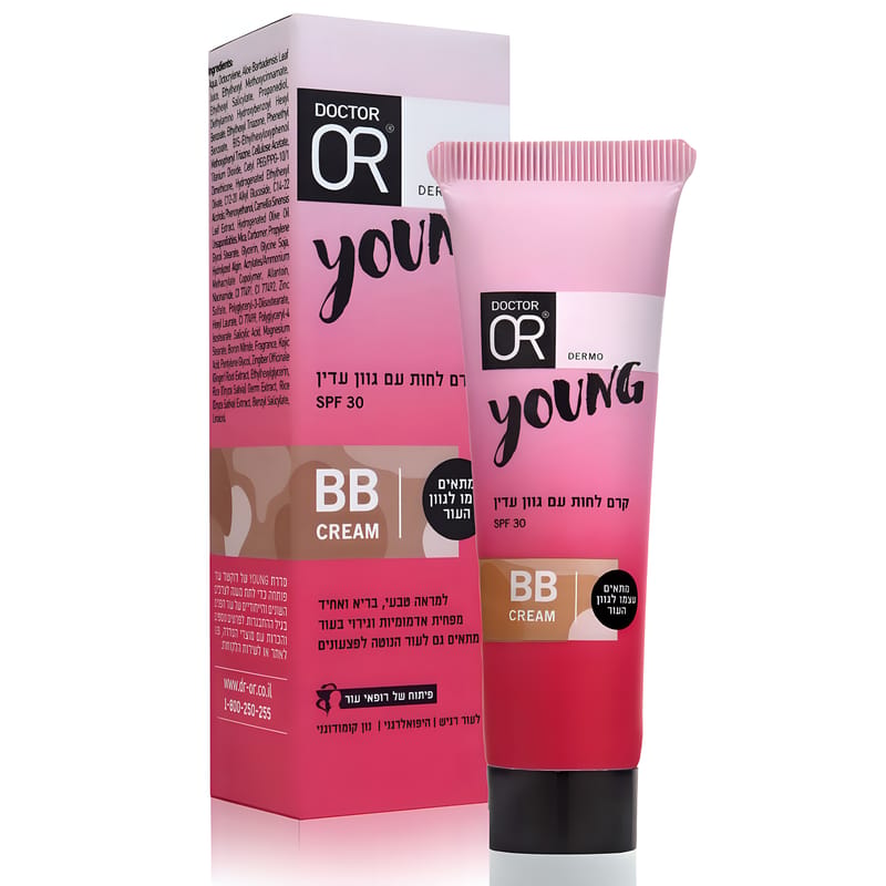 ד"ר עור Dr. Or BB YOUNG קרם לחות עם גוון עדין - YOUNG OR ד"ר עור Dr. Or BB YOUNG קרם לחות עם גוון עדין - YOUNG OR