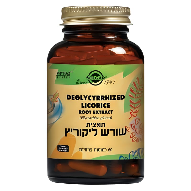סולגאר SOLGAR תמצית שורש ליקוריץ סולגאר SOLGAR תמצית שורש ליקוריץ
